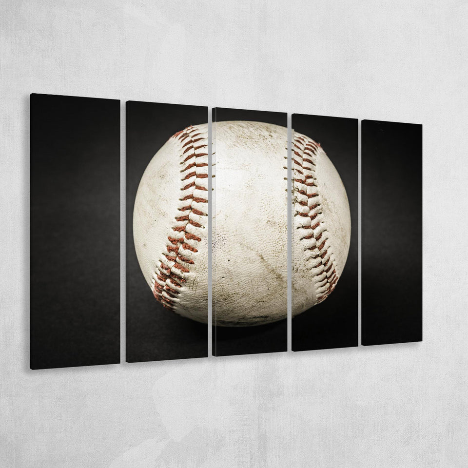 Baseball Canvas Art, Baseball Fan Gift 5 Panels B,Large Canvas,Canvas Prints Wall Art Home Decor