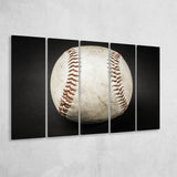 Baseball Canvas Art, Baseball Fan Gift 5 Panels B,Large Canvas,Canvas Prints Wall Art Home Decor