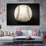 Baseball Canvas Art, Baseball Fan Gift Framed Canvas Prints Wall Art Decor, Black Floating Frame