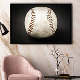 Baseball Canvas Art, Baseball Fan Gift Framed Canvas Prints Wall Art Decor, Black Floating Frame
