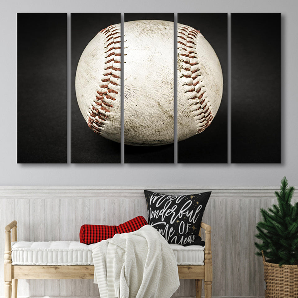 Baseball Canvas Art, Baseball Fan Gift 5 Panels B,Large Canvas,Canvas Prints Wall Art Home Decor