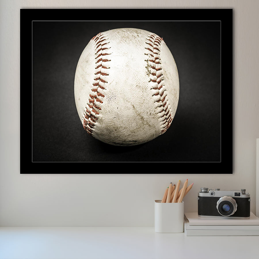Baseball Art, Baseball Fan Gift Framed Art Prints Wall Art Decor,Black Frame, Ready to hang