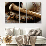 Baseball Cool Art 5 Piece B Canvas Prints Wall Art Decor - Painting Canvas, Multi Panels