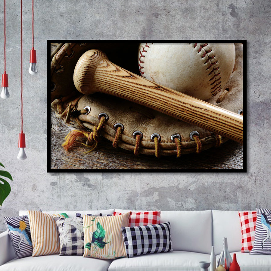 Baseball Cool Art Framed Art Prints Wall Decor - Painting Prints, Framed Picture, Home Decor