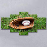 Baseball Glove Wall Art Sport Stadium Canvas Prints Decor Baseball,Multi Panels,Sport Stadium Art Prints, Fan Gift