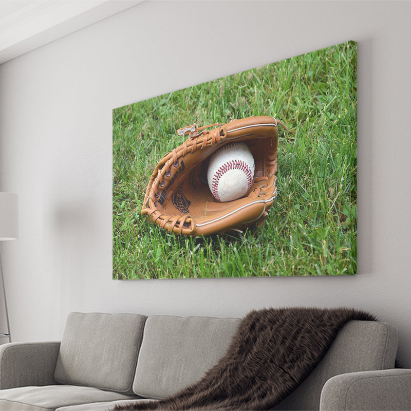 Baseball Glove Wall Art Sport Stadium Canvas Prints Decor Baseball,Sport Stadium Art Prints, Fan Gift, Wall Decor