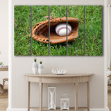 Baseball Glove Wall Art Sport Stadium Canvas Prints Decor Baseball,Multi Panels B,Sport Stadium Art Prints, Fan Gift