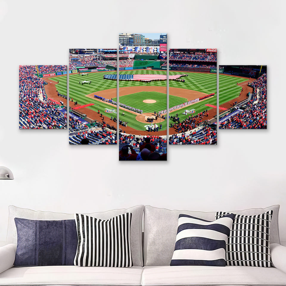 Baseball Stephen Strasburg Opts Out Of Nationals Deal Article  5 Pieces Canvas Prints Wall Art - Painting Canvas, Multi Panel, Home Wall Decor