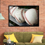 Baseball, Vintage Baseball Framed Art Prints Wall Art Decor,Black Frame, Ready to hang