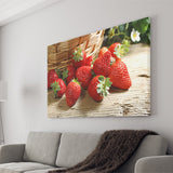 Basket Of Strawberry Canvas Prints Wall Art - Painting Canvas, Wall Decor, Canvas Art, For Sale