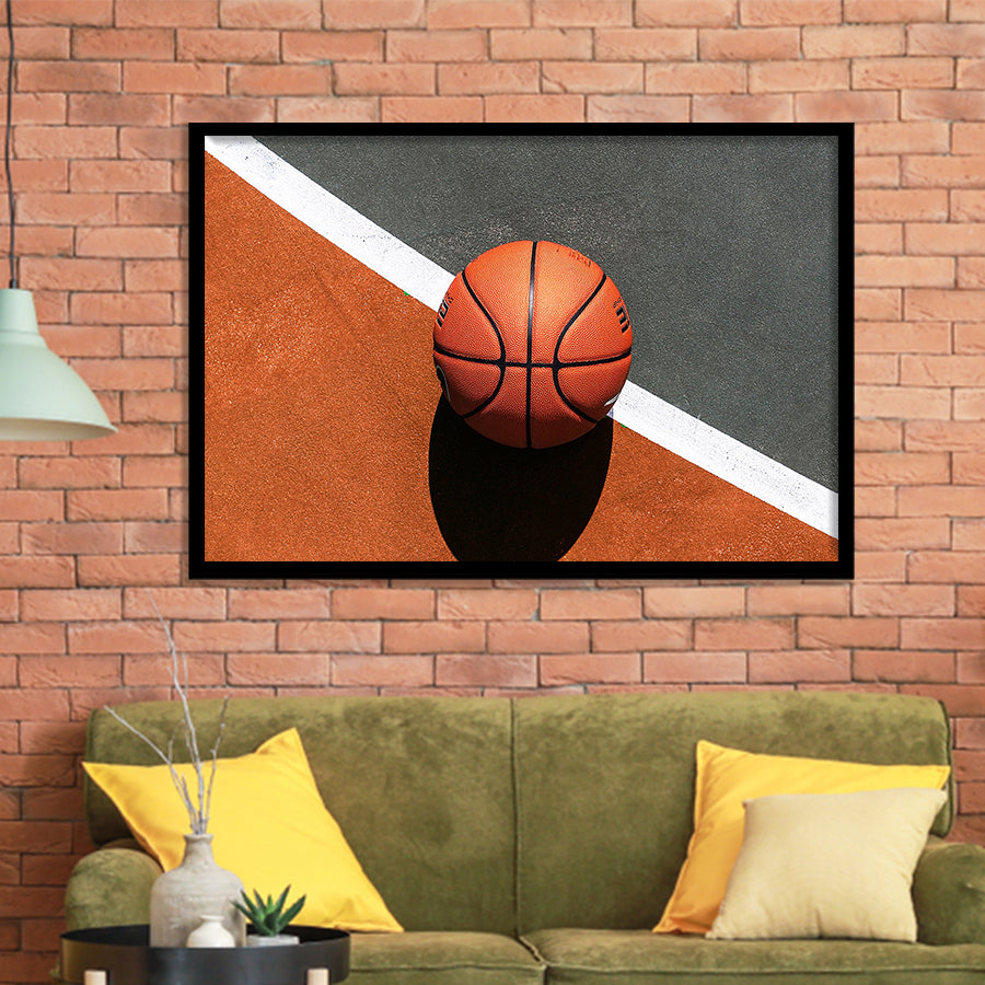 Basketball, Basketball Framed Art Prints Wall Art Decor,Black Frame, Ready to hang