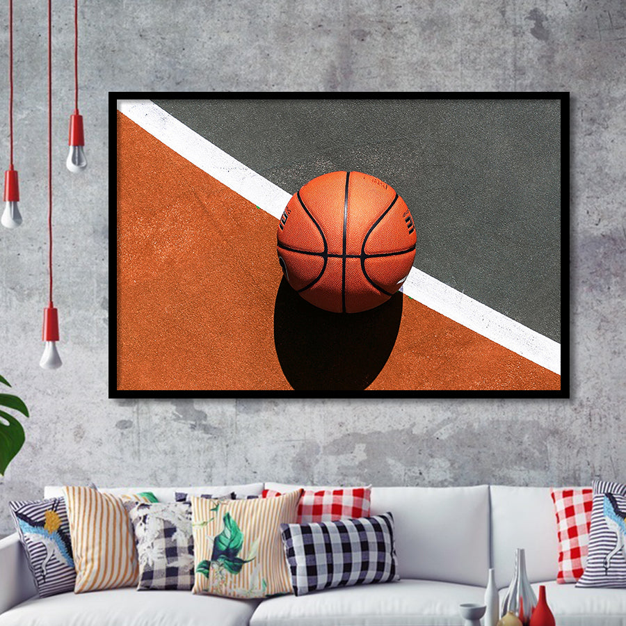 Basketball, Basketball Framed Art Prints Wall Art Decor,Black Frame, Ready to hang