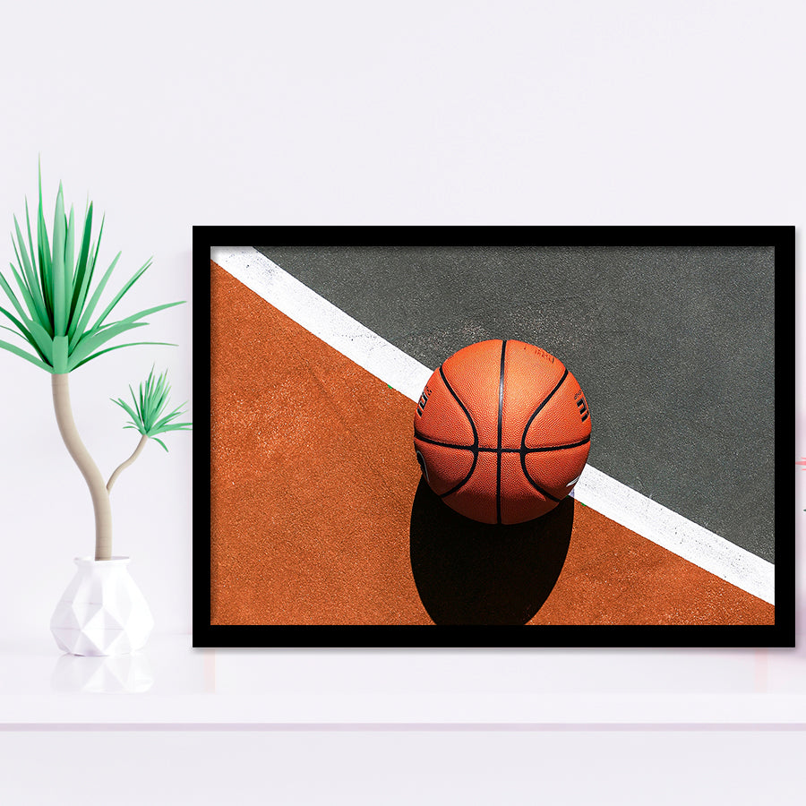 Basketball, Basketball Framed Art Prints Wall Art Decor,Black Frame, Ready to hang