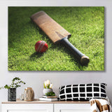Bat and Ball Cricket, Stadium Canvas, Sport Art, Gift for him, Fan Gift, Canvas Prints Wall Art Decor