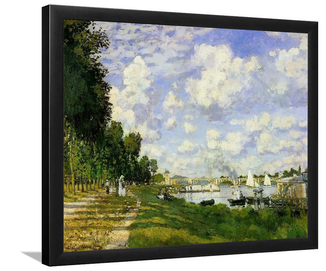 Bay On The Seine Near Argentea By Claude Monet-Art Print,Canvas Art,Frame Art,Plexiglass Cover