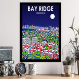 Bay Ridge Brooklyn Art V1, City Art Print, Framed Art Print Wall Art Home Decor, Framed Picture