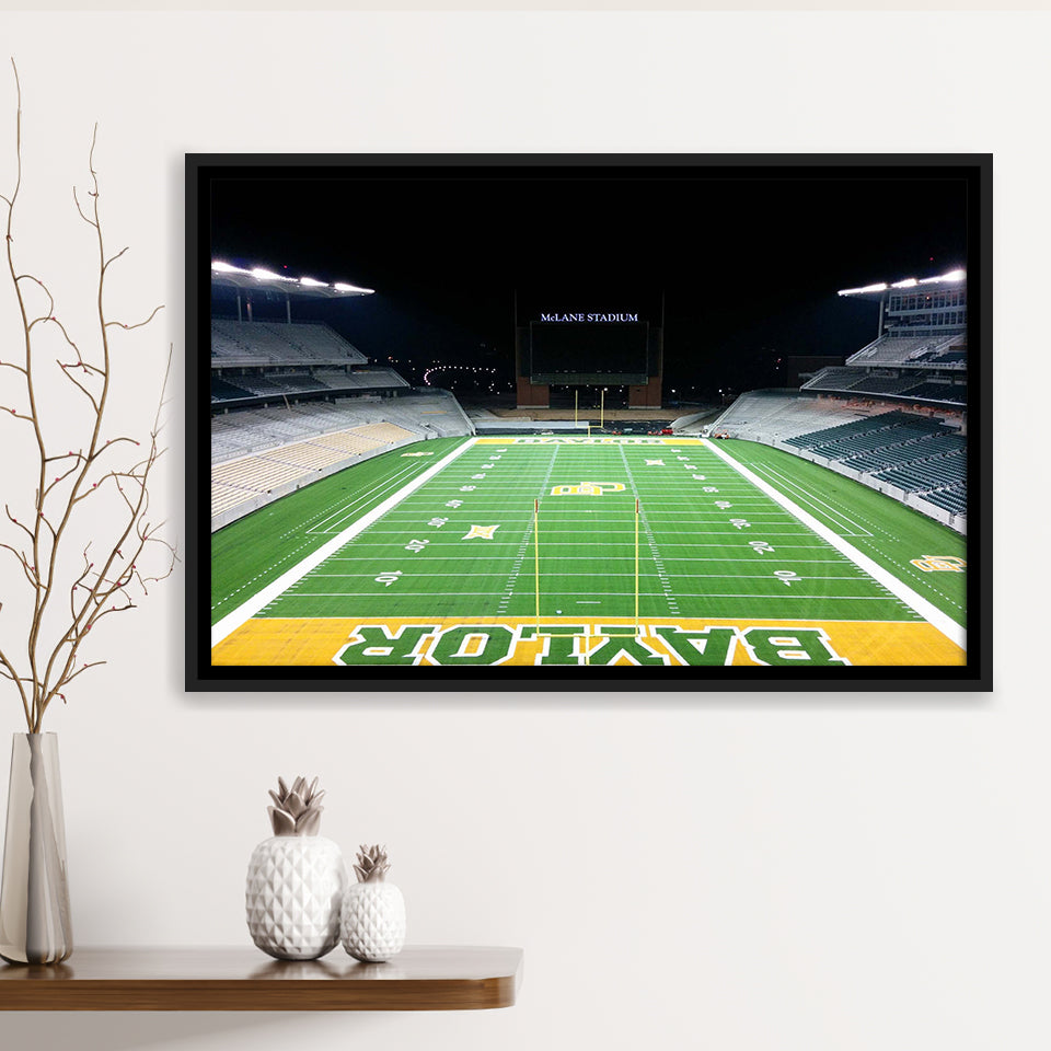 Baylor Bears Wall Art McLane Stadium Framed Canvas Prints American,Sport Stadium Art Prints, Fan Gift