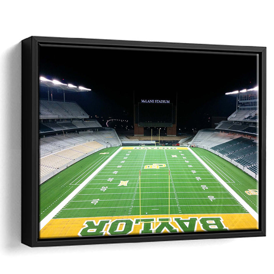 Baylor Bears Wall Art McLane Stadium Framed Canvas Prints American,Sport Stadium Art Prints, Fan Gift