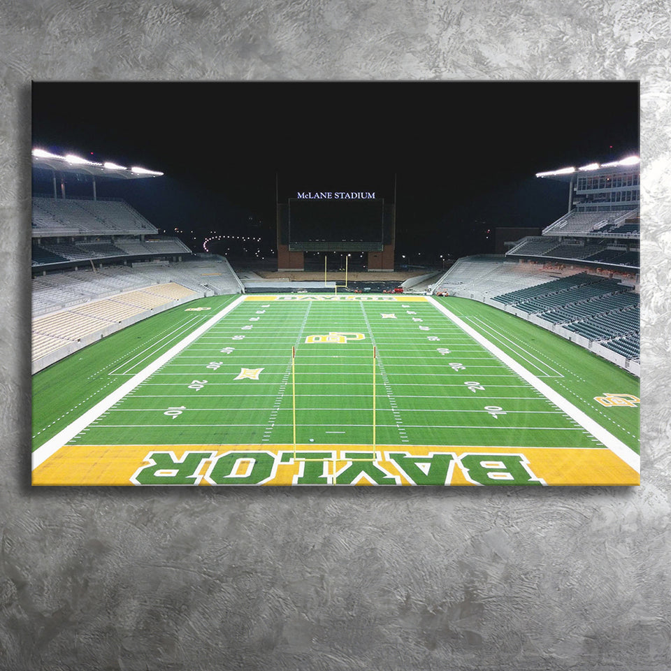 Baylor Bears Wall Art McLane Stadium Canvas Prints American,Sport Stadium Art Prints, Fan Gift, Wall Decor