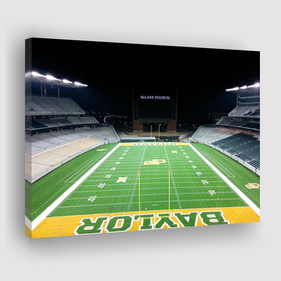 Baylor Bears Wall Art McLane Stadium Canvas Prints American,Sport Stadium Art Prints, Fan Gift, Wall Decor