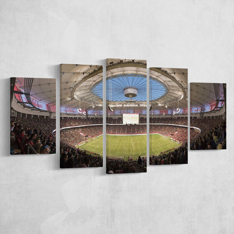 Bc Place Canada, Stadium Canvas, Sport Art, Large Canvas, Multi Panels, Canvas Prints Wall Art Decor