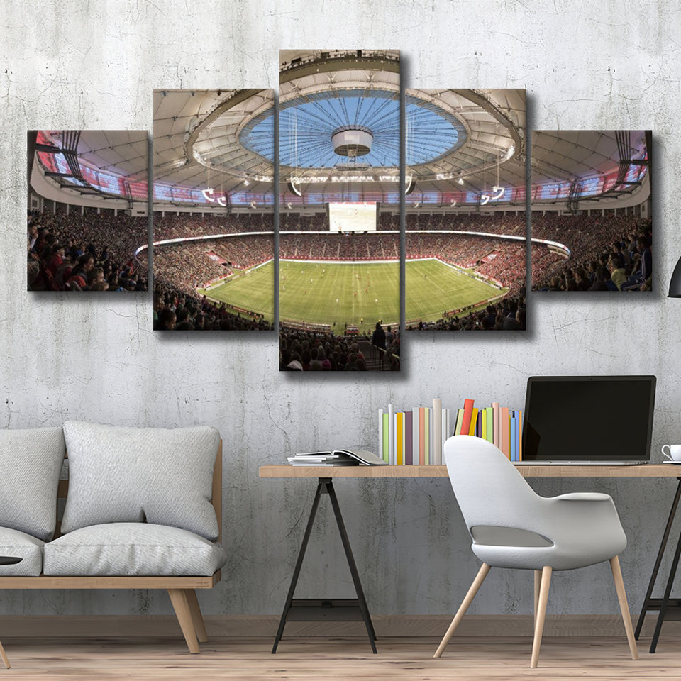 Bc Place Canada, Stadium Canvas, Sport Art, Large Canvas, Multi Panels, Canvas Prints Wall Art Decor