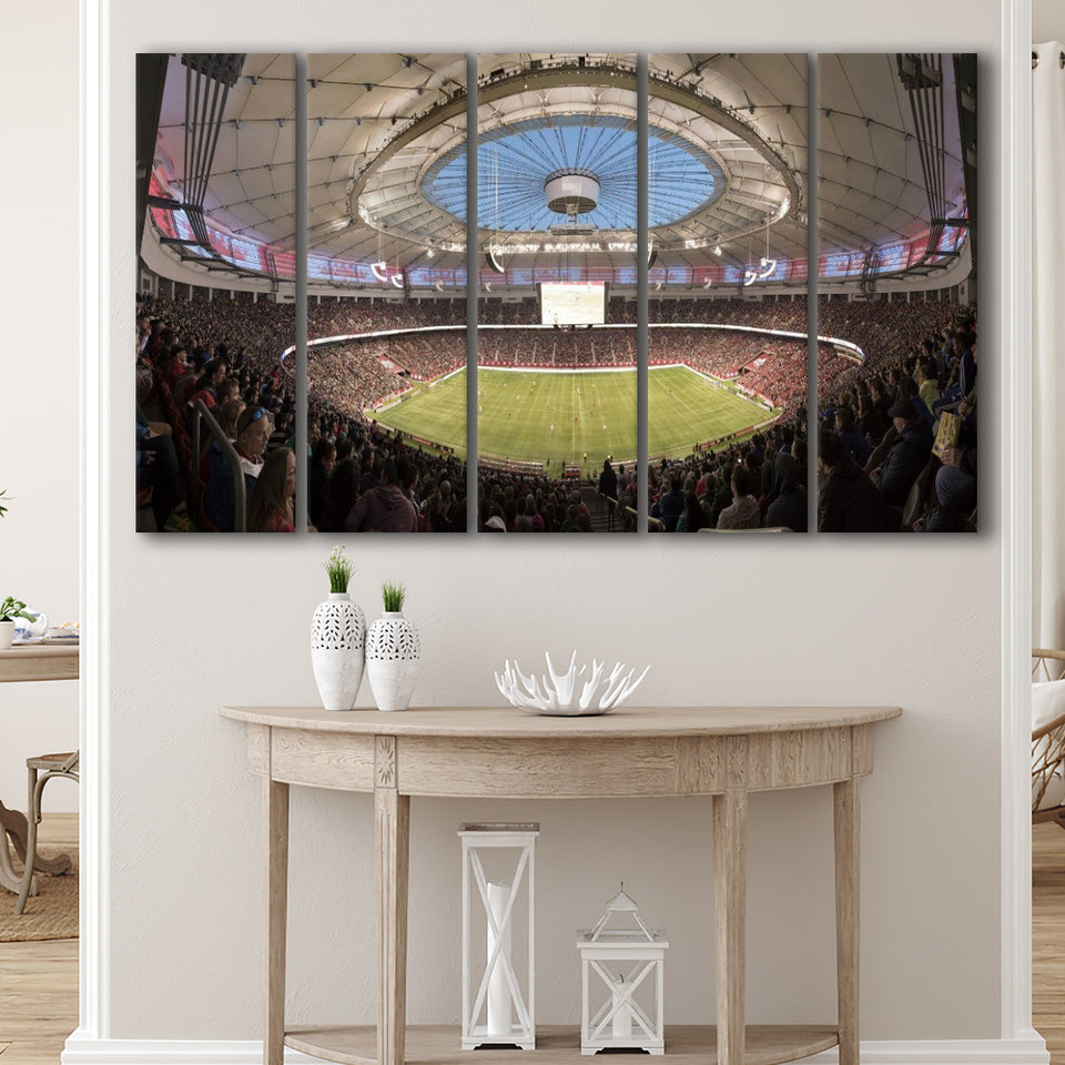 Bc Place Canada, Stadium Canvas, Sport Art, Gift for him, Multi Panels B, Canvas Prints Wall Art Decor