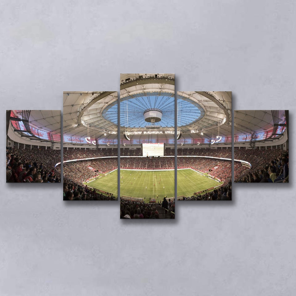Bc Place Canada, Stadium Canvas, Sport Art, Large Canvas, Multi Panels, Canvas Prints Wall Art Decor