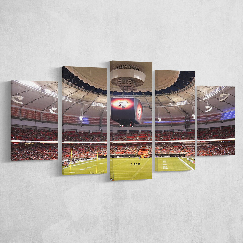 Bc Place Pavilion, Stadium Canvas, Sport Art, Large Canvas, Multi Panels, Canvas Prints Wall Art Decor