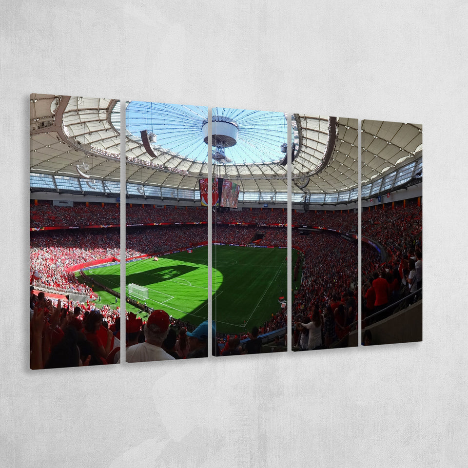 Bc Place, Stadium Canvas, Sport Art, Gift for him, Multi Panels B, Canvas Prints Wall Art Decor