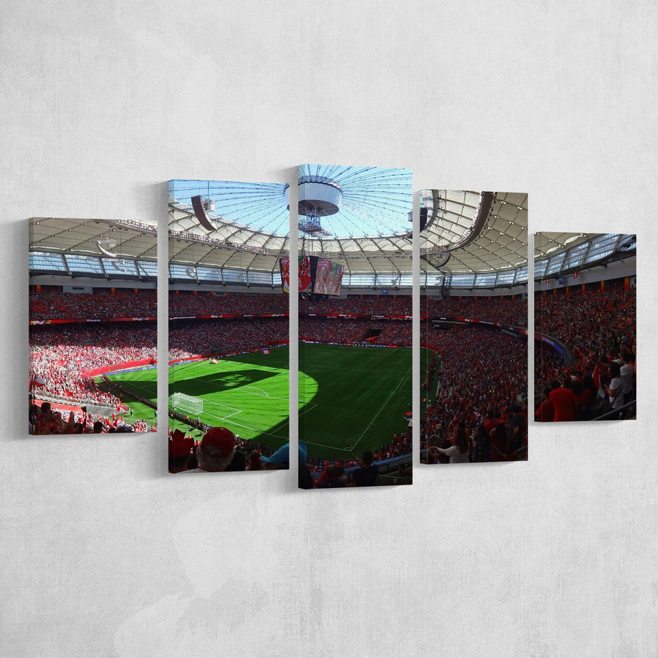 Bc Place, Stadium Canvas, Sport Art, Large Canvas, Multi Panels, Canvas Prints Wall Art Decor