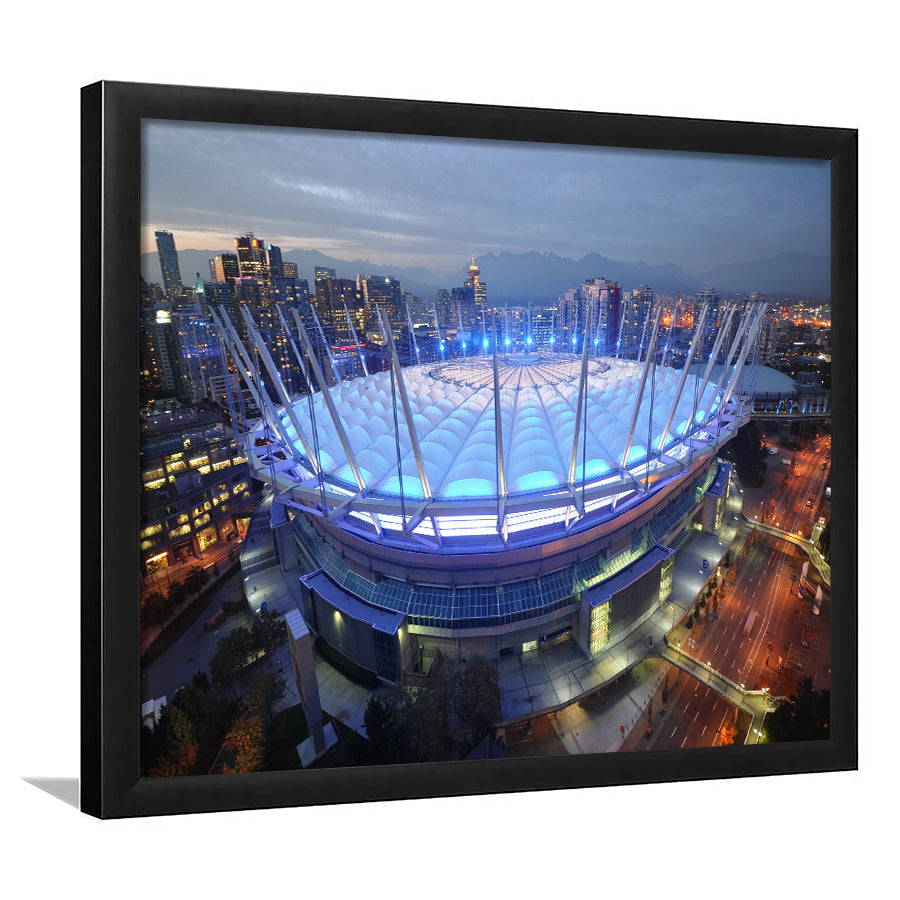 Bc Place Stadium Vancouver, Stadium Canvas, Sport Art, Gift for him, Framed Art Prints Wall Art Decor, Framed Picture