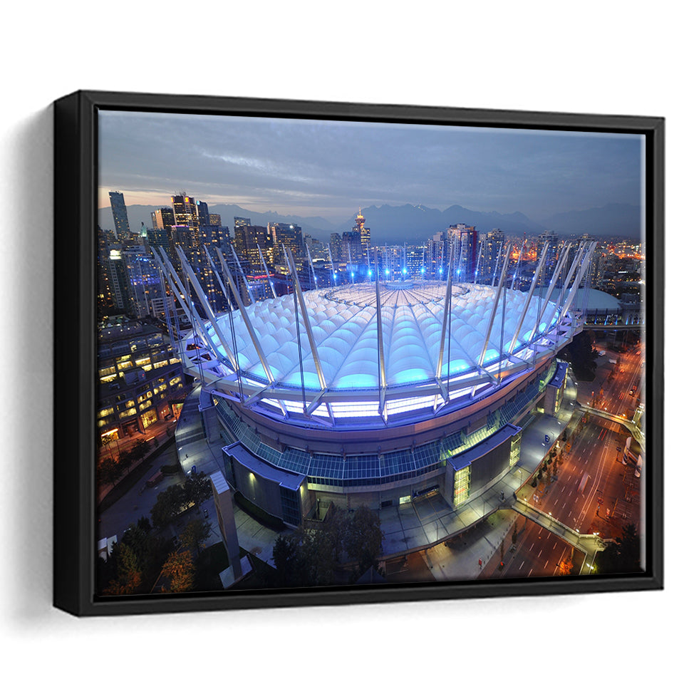 Bc Place Stadium Vancouver, Stadium Canvas, Sport Art, Gift for him, Framed Canvas Prints Wall Art Decor, Framed Picture