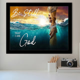 Be Still And Know That I Am God Framed Art Prints Wall Art Decor - Painting Prints, Framed Picture