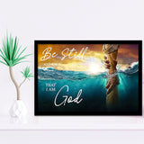 Be Still And Know That I Am God Framed Art Prints Wall Art Decor - Painting Prints, Framed Picture
