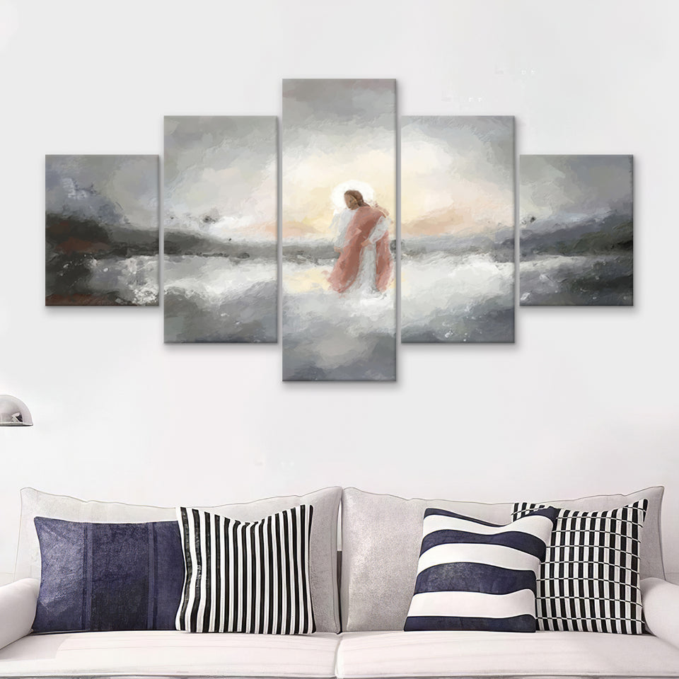 Be Still My Soul Abstract Art 5 Pieces Canvas Prints Wall Art - Painting Canvas, Multi Panel