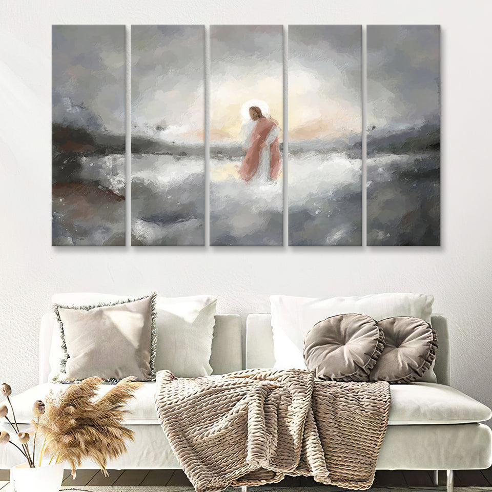 Be Still My Soul Abstract Art 5 Pieces B Canvas Prints Wall Art - Painting Canvas, Multi Panel