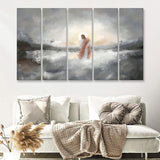 Be Still My Soul Abstract Art 5 Pieces B Canvas Prints Wall Art - Painting Canvas, Multi Panel