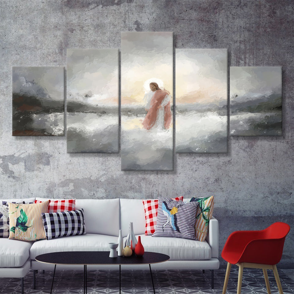 Be Still My Soul Abstract Art 5 Pieces Canvas Prints Wall Art - Painting Canvas, Multi Panel
