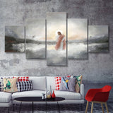 Be Still My Soul Abstract Art 5 Pieces Canvas Prints Wall Art - Painting Canvas, Multi Panel
