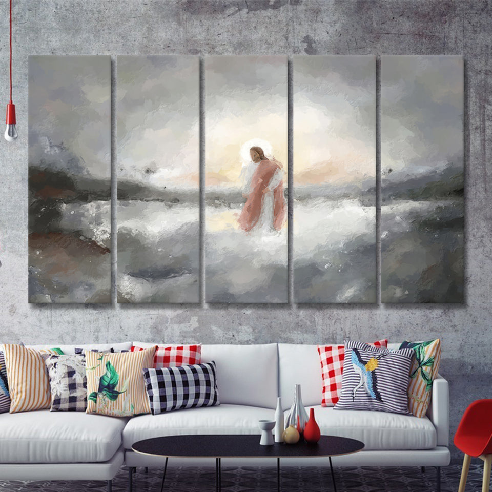 Be Still My Soul Abstract Art 5 Pieces B Canvas Prints Wall Art - Painting Canvas, Multi Panel