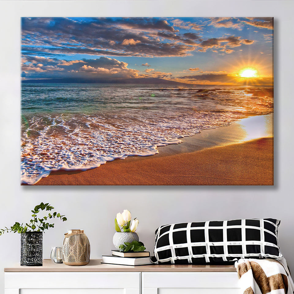 Beach Sunlight Canvas Prints Wall Art - Painting Canvas, Wall Decor, Canvas Art, For Sale