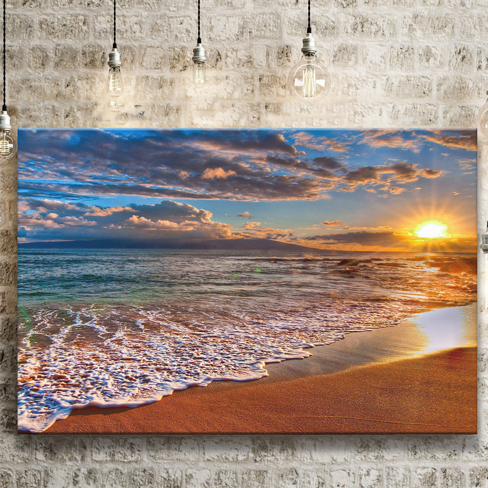Beach Sunlight Canvas Prints Wall Art - Painting Canvas, Wall Decor, Canvas Art, For Sale