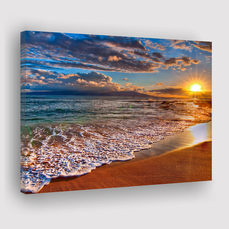 Beach Sunlight Canvas Prints Wall Art - Painting Canvas, Wall Decor, Canvas Art, For Sale