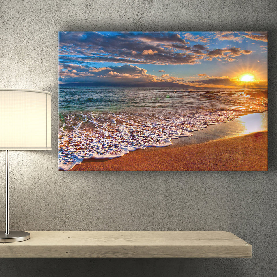 Beach Sunlight Canvas Prints Wall Art - Painting Canvas, Wall Decor, Canvas Art, For Sale