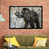 Bear Abstract Painting Framed Art Prints Wall Art Decor - Painting Prints, Framed Picture