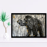 Bear Abstract Painting Framed Art Prints Wall Art Decor - Painting Prints, Framed Picture