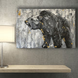 Bear Abstract Painting Canvas Prints Wall Art - Painting Canvas, Art Prints, Wall Decor