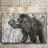 Bear Abstract Painting Canvas Prints Wall Art - Painting Canvas, Art Prints, Wall Decor
