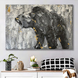Bear Abstract Painting Canvas Prints Wall Art - Painting Canvas, Art Prints, Wall Decor